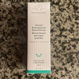 Drunk Elephant Protini Powerpeptide Resurf Serum, unopened box and 1 fl oz
